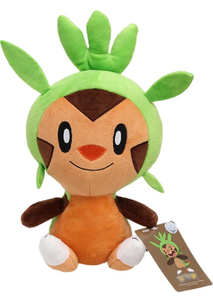 Shenzhen Xin Xin Kid-Chespin Pokemon Peluş Oyuncak 29CM - Renkli (Yurt Dışından)