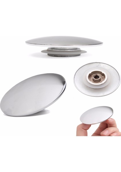 Pratik 66MM Banyo Zemin Havzası Lavabo Drenaj Filtresi Çinko Alaşım Push Down Pop Up Düğmesi Mutfak Süzgeç Küvet Drenaj Saç Stoper