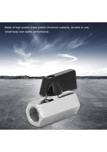 1 Adet G1/4 Gaz Boru Hattı Manipülatör Vanası Mini Pirinç Kaplama Krom Dişi Dişi Düz Saplı Top(Yurt Dışından) fiyatları