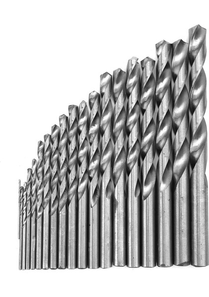 19 Adet Çelik Düz Şaftlı Matkap Ucu Seti Kasa 110MM (Yurt Dışından)