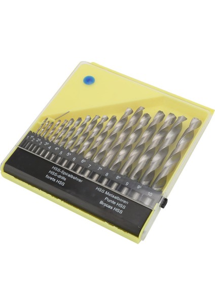 19 Adet Çelik Düz Şaftlı Matkap Ucu Seti Kasa 110MM (Yurt Dışından)