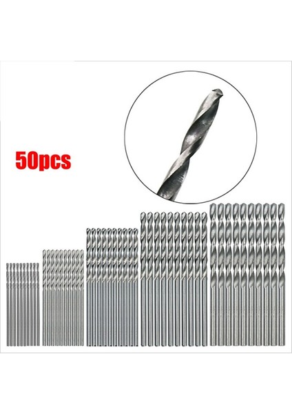 50 Adet/grup Metal Ahşap Işleme Içın Matkap Uçları Hss Çelik Düz Şaft 13MM Büküm Matkap Ucu Elektrikli El Aletleri (Yurt Dışından) fiyatları
