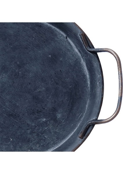 Beerıs Avrupa Retro Kolları ile Plaka El Işi Yuvarlak Ferforje Eski Depolama Ekmek Tepsisi Ev Dekorasyon Restoran 30CM fiyatları