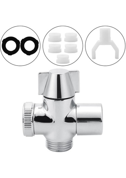M22 * 1 Kadın Konu Su Musluk Adaptörü Ev Banyo Için Yön Değiştirici Üç Yollu Konnektör(Yurt Dışından)