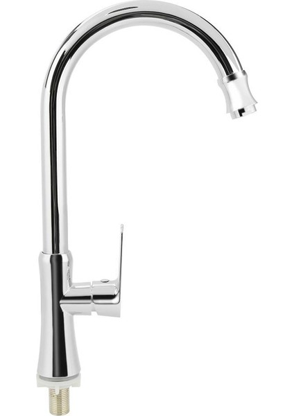 G1 / 2in Çinko Alaşımlı Tek Delik Kolu Soğuk Dokunun Mutfak Havzası Evye Bataryası Musluk Mikser Bacalı(Yurt Dışından)