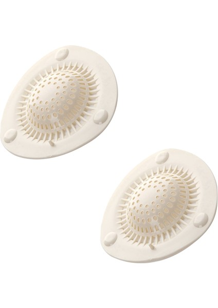 2x Silikon Lavabo Drenaj Filtresi Küvet Saç Catcher Stoper Trapper Drenaj Deliği Kapak Mesh Filtre Süzgeç Banyo Mutfak Klozet S/l Beyaz modelleri
