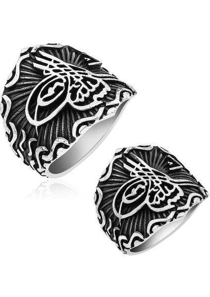 ​​gümüş Osmanlı Tuğrası Erkek Yüzük fiyatları