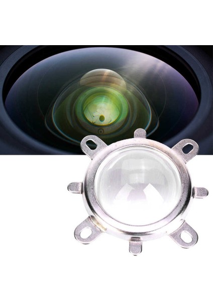 44MM Optik Cam Lens + 50MM Reflektör Kolimatör Kupası 20-100W LED Işık Için Sabit Braket modelleri