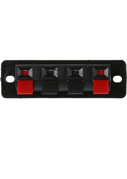 Quanbu Tek Sıralı 4 Pozisyonlu Kablo Klipsi Soketi Basmalı Tip Hoparlör Terminalleri 5 Adet