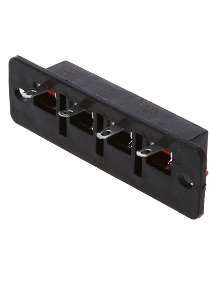 Quanbu Tek Sıralı 4 Pozisyonlu Kablo Klipsi Soketi Basmalı Tip Hoparlör Terminalleri 5 Adet modelleri