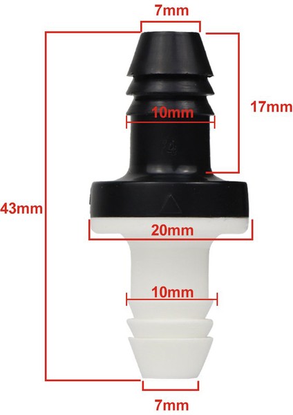 Flyeer 2 Adet 3/8 Inç 10MM Inline Abs Tek Yönlü Su Geri Dönüşsüz Çek Valf Yakıt Gaz Sıvı Hava(Yurt Dışından) fiyatları