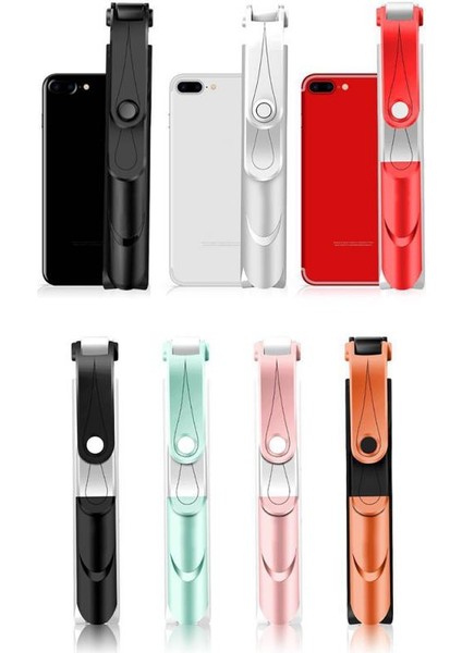 Geri Çekilebilir El Tripod Selfie Stick Bluetooth Uzatılabilir Monopod Selfie Stick Tripod Iphone Samsung Huawei Xiaomi Için (Yurt Dışından)