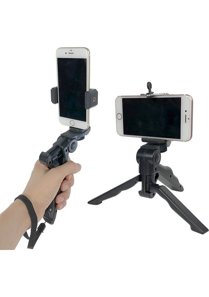 Iphone Samsung Smartphone Aksesuarı Için Gopro Spor Aksiyon Kamerası Için Masaüstü Canlı Cep Telefonu Braketi Tripod El Tutucu (Yurt Dışından)