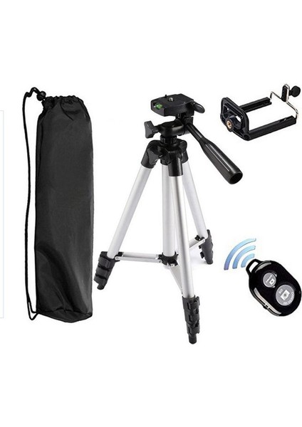 Uzun Tripod Bluetooth Uzaktan Kumanda Self-Timer Kamera Deklanşör Klips Tutucu Tripod Setleri Telefon Standı Tutucu Için Kit Hediye (Yurt Dışından)