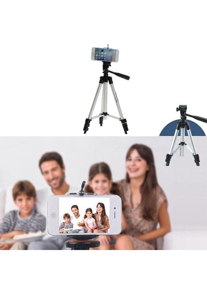 Uzun Tripod Bluetooth Uzaktan Kumanda Self-Timer Kamera Deklanşör Klips Tutucu Tripod Setleri Telefon Standı Tutucu Için Kit Hediye (Yurt Dışından)