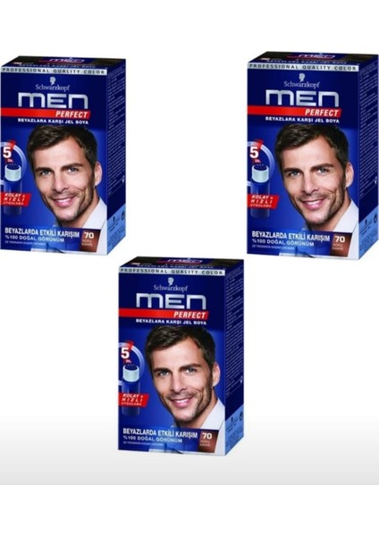 Men Perfect Beyazlara Karşı Jel Boya 3'lü