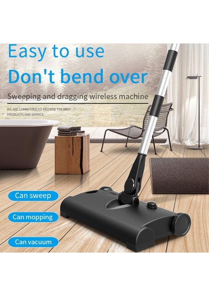 Kablosuz Elektrikli Zemin Paspas Süpürge Ev Robot Süpürge Süpürme Makinesi 2 In 1 Eldeği Kuru Islak Süpürücü Mop | Elektrikli Süpürgeler (Beyaz) fırsatları