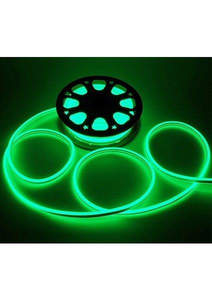Neon Şerit LED Hortum Yeşil Renk 220 Volt