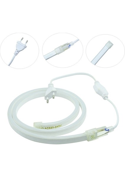 Neon Şerit LED Hortum Yeşil Renk 220 Volt