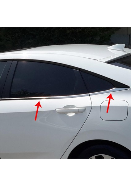 Honda Civic Fc5 Krom Cam Çıtası 8 Parça 2016 - 2021 indirimleri
