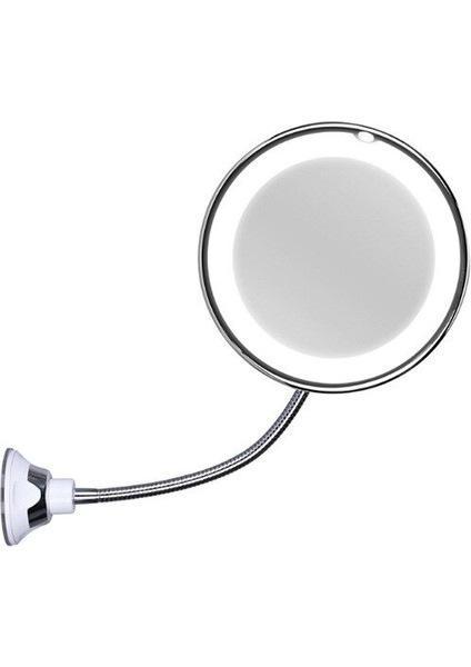10X Büyüteç LED Ayna 360 Rotasyon Banyo Makyaj Aynası - Beyaz (Yurt Dışından)