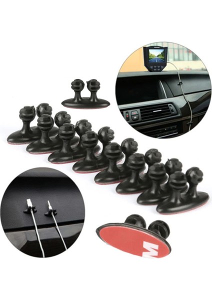 8in1 Cable Clip Araç Içi Kablo Tutucu ve Kablo Toparlayıcı Klips