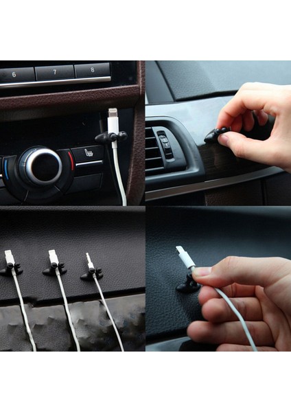 8in1 Cable Clip Araç Içi Kablo Tutucu ve Kablo Toparlayıcı Klips