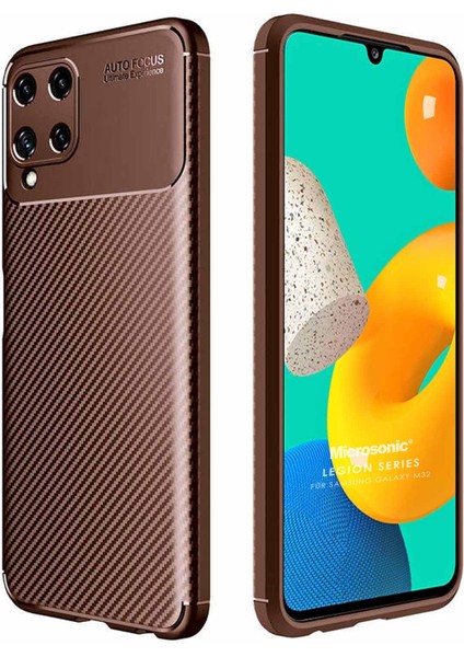 Samsung Galaxy M22 Kılıf Legion Series Kahverengi