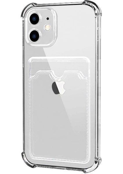 Apple iPhone 12 Card Slot Shock Kılıf Şeffaf fiyatları