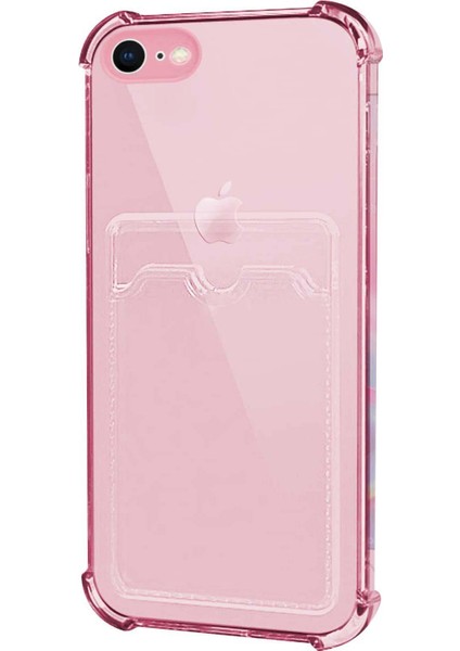 Apple iPhone 7 Card Slot Shock Kılıf Pembe fiyatları