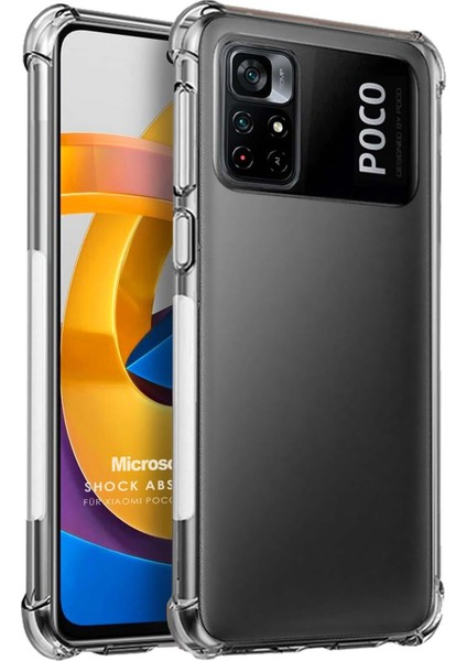 Xiaomi Poco M4 Pro Kılıf Shock Absorbing Şeffaf