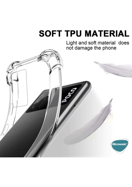 Xiaomi Poco M4 Pro Kılıf Shock Absorbing Şeffaf modelleri