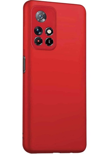 Matte Silicone Xiaomi Poco M4 Pro Kılıf Kırmızı fiyatları