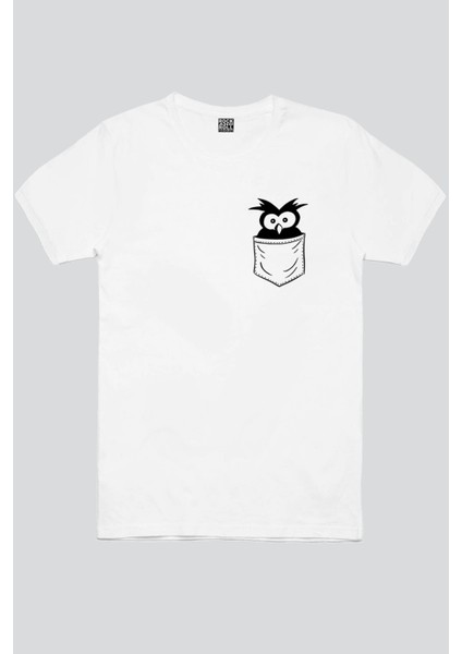 Cepte Şaşkın Kuş Beyaz Kısa Kollu Erkek T-Shirt fiyatları