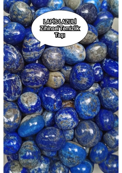 Zihinsel Temizlik Taşı Lapis Lazuli Doğal Taş Tamburlanmış Parça