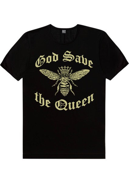 Kraliçe Arı Siyah Kısa Kollu Erkek T-Shirt fiyatları