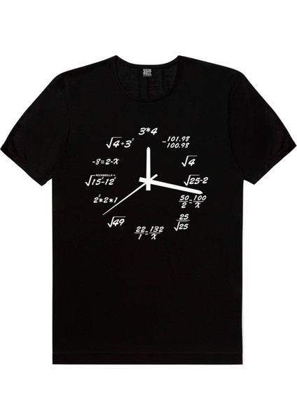 Saat Kaç Siyah Kısa Kollu Kadın T-Shirt fiyatları