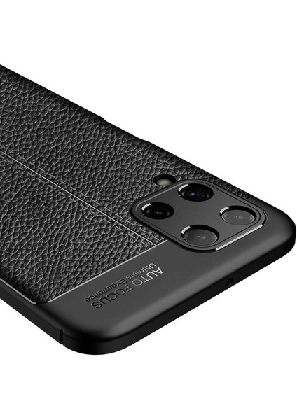 Samsung Galaxy M22 Kılıf Niss Silikon Deri Görünümlü Korumalı Lacivert fiyatları