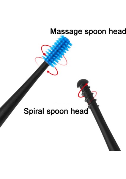 1pc Yumuşak Silikon Kulak Çekme Çift Uçlu Earpick Kulak Wax Küret Remover Kulak Temizleyici Kaşık Spiral Kulak Temiz Aracı Spiral Tasarım (Yurt Dışından) fırsatları
