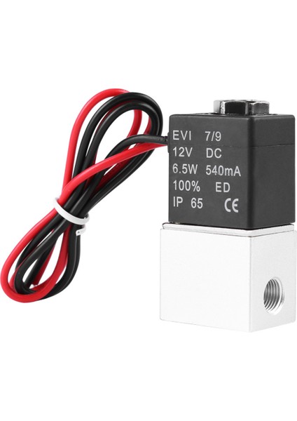 Quanbu DC12V Solenoid Valf 1/4 Inç 2 Yollu Normalde Kapalı Su Hava Gazı Için Doğrudan Etkili Pnömatik Valfler(Yurt Dışından)