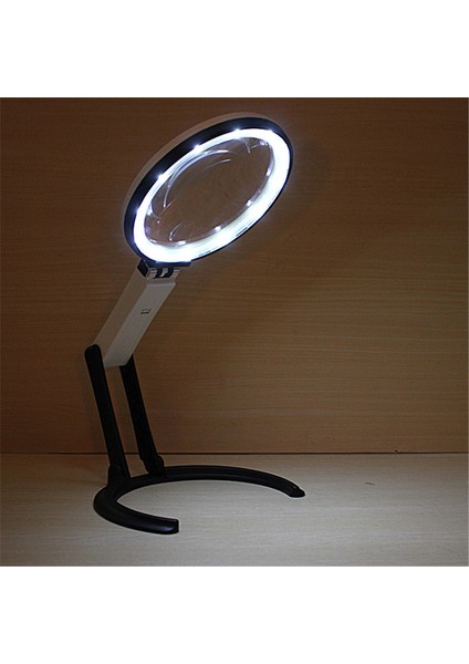 【esnek Tedarik】 12 LED Aydınlatma Masası LED Aydınlatmalı Katlanır El Masa Lambası 1.8x 5x Tezgah Büyüteç Büyüteç Ab Güç Şarj Cihazı fiyatları