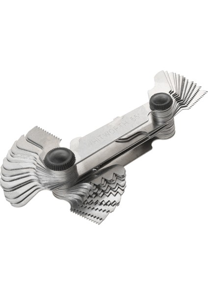 55 Whitworth & 60 Metrik & Amerikan Dişli Ölçer Vida Denetleyici Aletleri modelleri