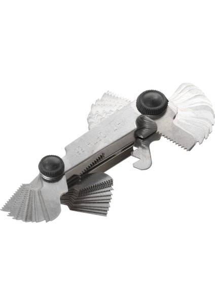 55 Whitworth & 60 Metrik & Amerikan Dişli Ölçer Vida Denetleyici Aletleri indirimleri