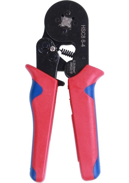 Crimper Pense Seti 0.25-10MM2 Kendinden Ayarlı Ratchat Tel Sıkma Aleti, 1200 Telli Terminal Sıkma Konnektörü ile Yalıtımlı ve Yalıtımsız Kablo Ucu Yüksükler
