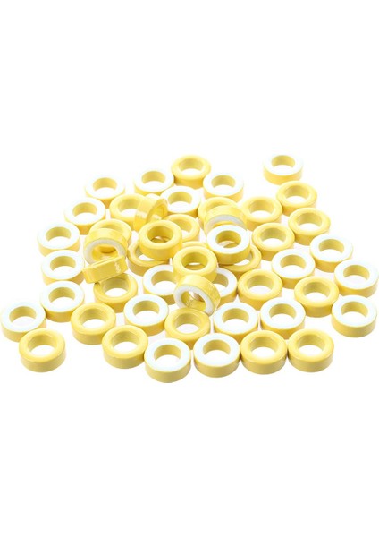 EITGZWAS7MM Iç Çap Ferrit Halka Demir Toroid Çekirdekler Sarı Beyaz 50 Adet