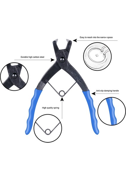 Pense Segmanlar Segman Kavrama Pensesi 50 mm Uzun Burun 1.2mm Motosiklet Kamyonları Için 90 Derece Bükme fırsatları