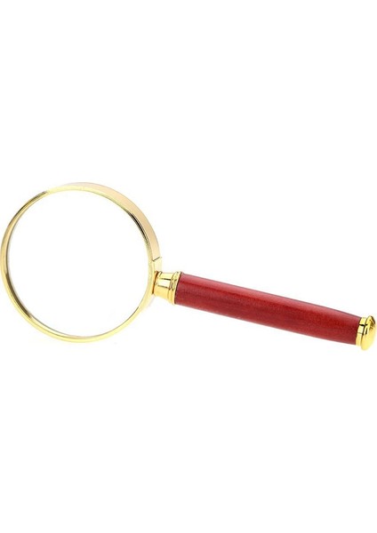 50MM 8x Ahşap Saplı El Büyüteç Metal Çerçeve Gl Büyüteç Büyüteç Okuma Aracı modelleri