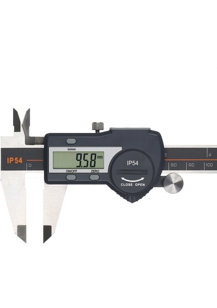 Dijital Paslanmaz Çelik Kumpas Mm/inç Yüksek Hassasiyetli LCD Ekran Sürmeli Kumpas IP54 Su Geçirmez 0-100 mm