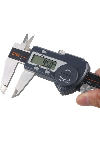 Dijital Paslanmaz Çelik Kumpas Mm/inç Yüksek Hassasiyetli LCD Ekran Sürmeli Kumpas IP54 Su Geçirmez 0-100 mm fiyatları