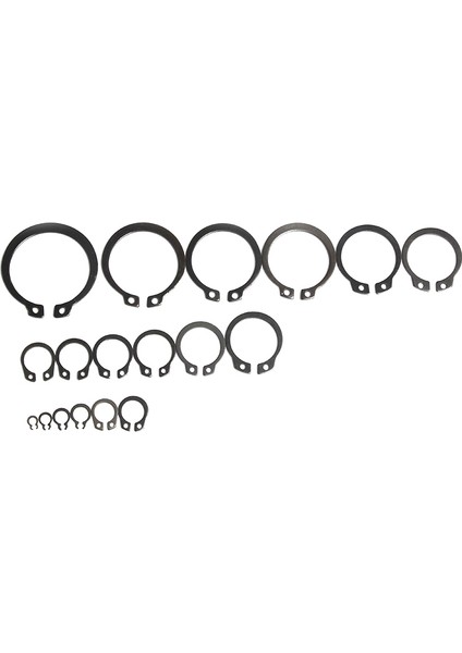 300 Adet Elastik Tespit Halkası Grubu Sabit Gevşeme Önleyici Klips Kilitleme Segmanı Tespit Halkası Sınıflandırma Ayar Delik Yaka Pul modelleri